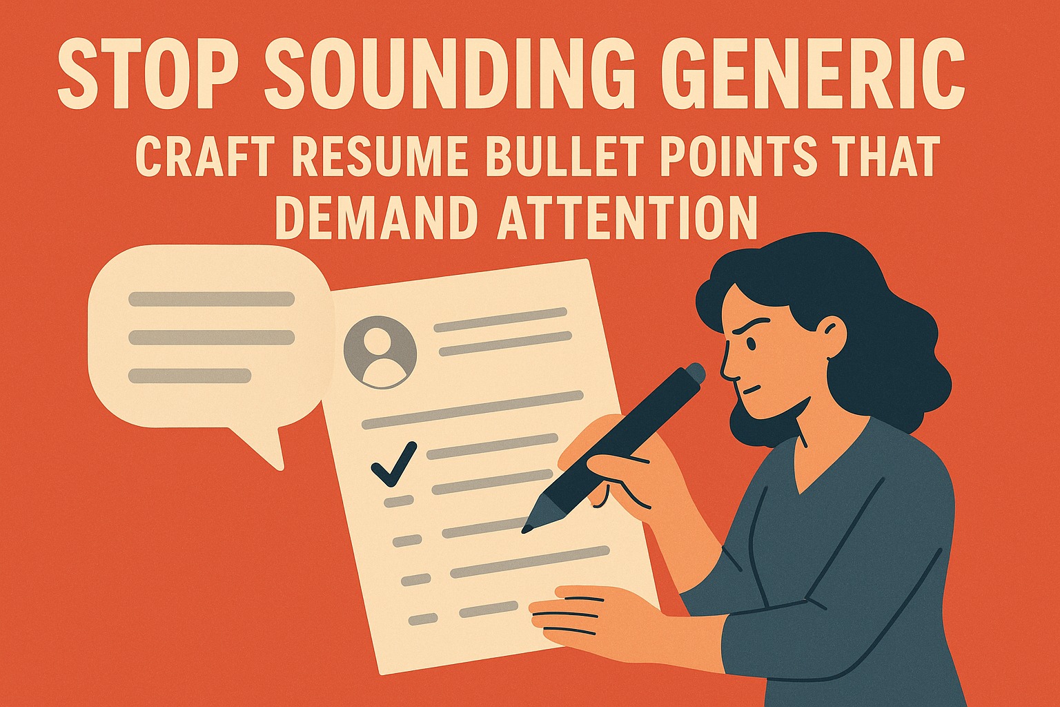 Stop Sounding Generic. Craft Resume Bullet Points That Demand Attention.